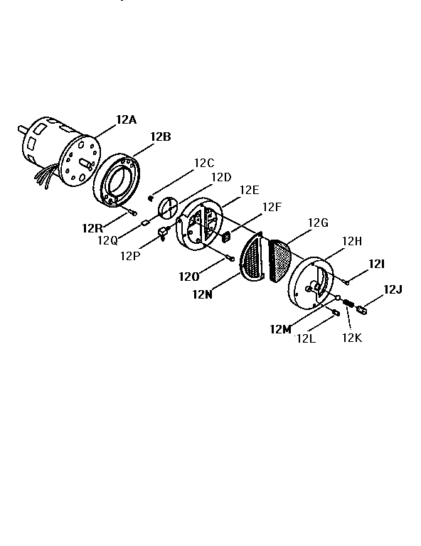 Motor and pump assembly