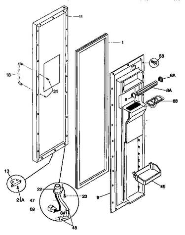 Freezer door