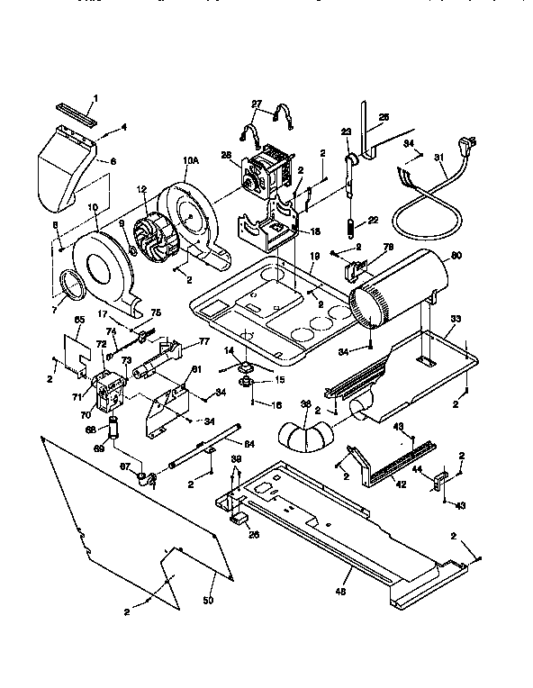 Blower and base