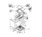 Kenmore 41799576110 top and cabinet diagram