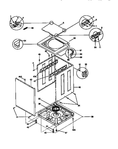 Top and cabinet