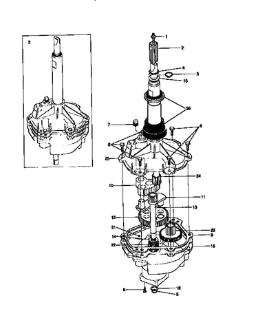 Gearcase/transmission