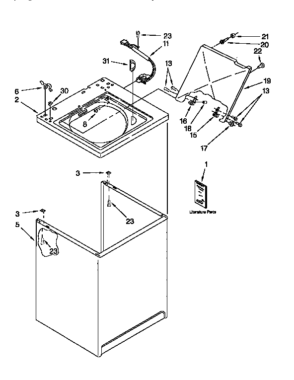 Top and cabinet