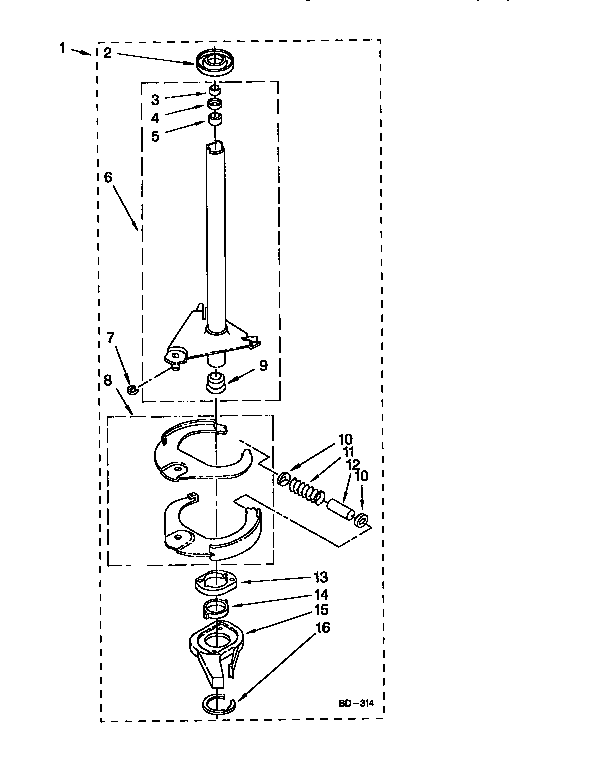 Brake and drive tube