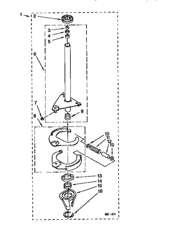 Brake and drive tube