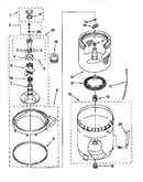 Agitator, basket and tub