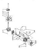 Gearcase, motor and pump