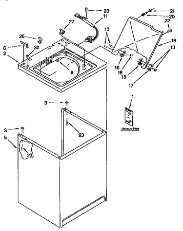 Top and cabinet