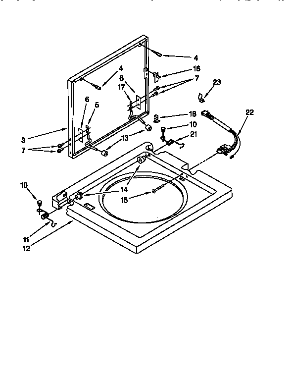 WASHER TOP AND LID