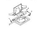 Kenmore 11094570100 washer top and lid diagram