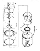 Agitator, basket and tub