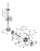 Gearcase, motor and pump