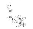 Kenmore 11091551210 gearcase, motor and pump diagram