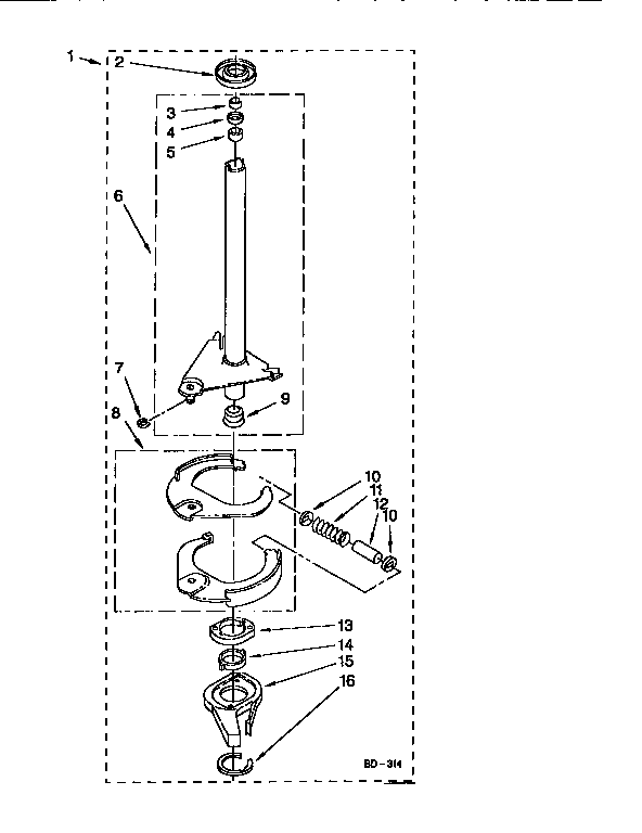 Brake and drive tube