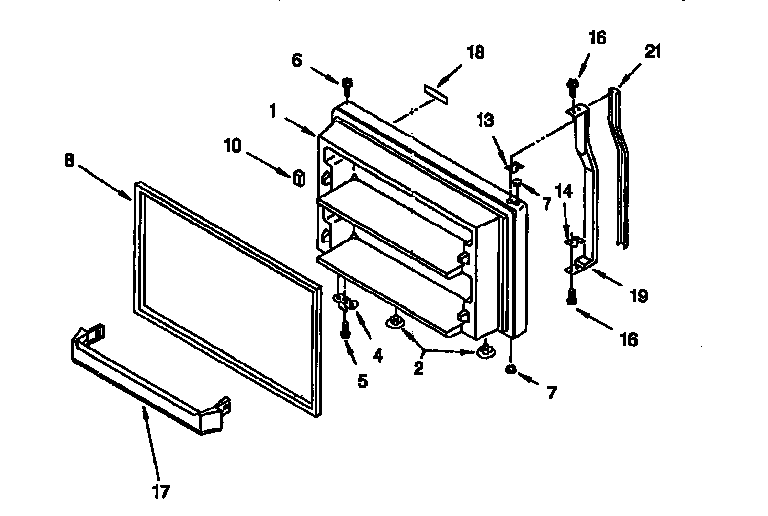Freezer door