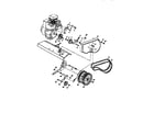 Craftsman 917295460 belt guard and pulley assembly diagram