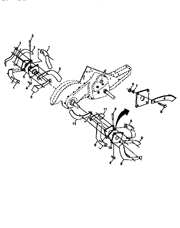 Tine assembly