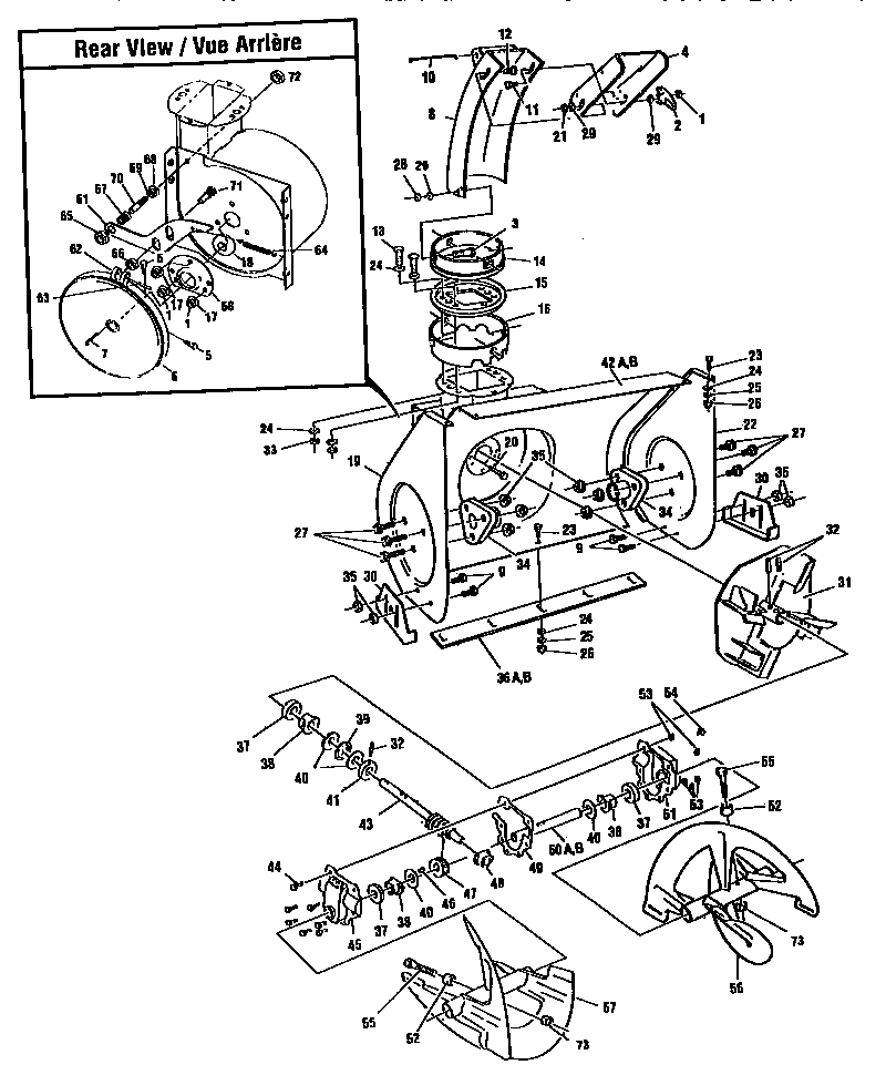 Auger housing assembly