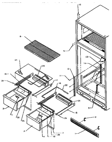 Cabinet shelving