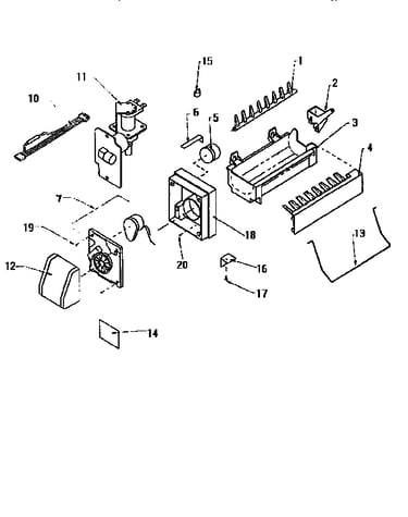 Compact icemaker d7824702