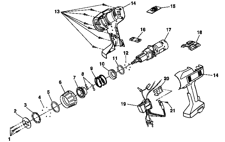 Motor and housing assembly