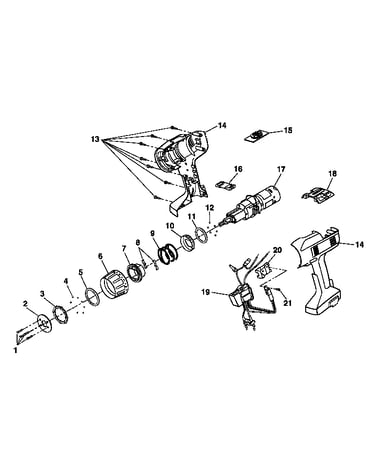 Motor and housing assembly
