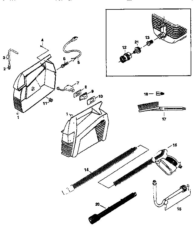 Carring case and spray gun