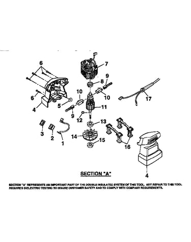 Motor and housing assembly