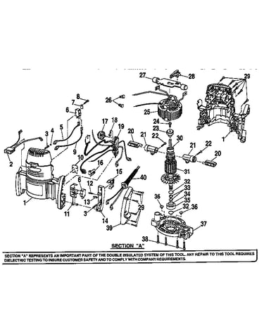 Housing and armature assembly
