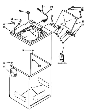 Top and cabinet
