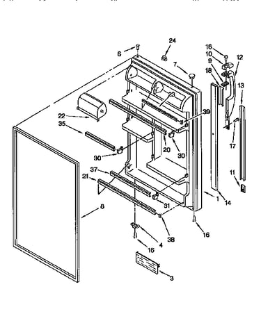 Refrigerator door