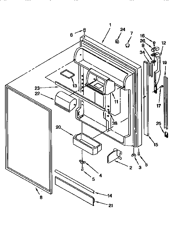Refrigerator door
