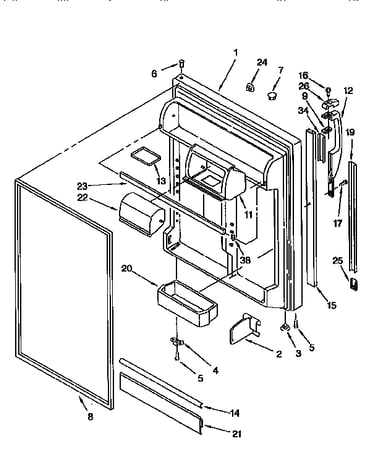 Refrigerator door