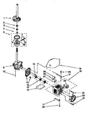 Gearcase, motor and pump