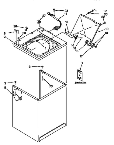 Top and cabinet