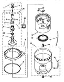 Agitator, basket and tub