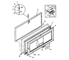 Kenmore 2539168510 door diagram