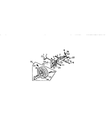 Front axle and wheels