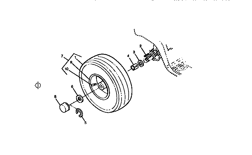 Rear wheels and tires