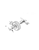 Rear wheels and tires