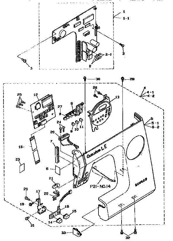 FRONT PANEL/ CIRCUIT BOARD