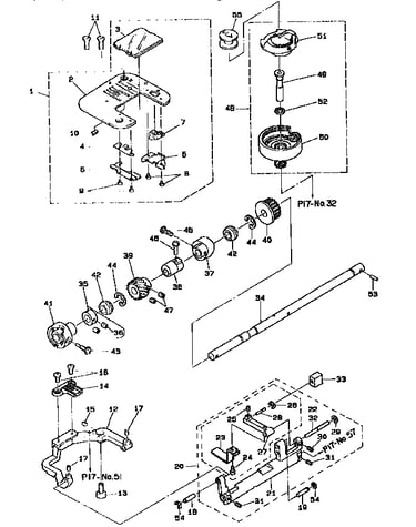 Needle plate,hook drive shaft