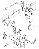 Thread trim link&operating lever