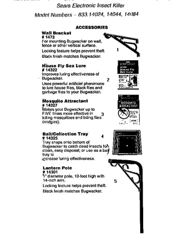 Optional accessories