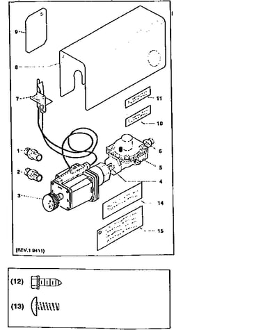 Conversion kit to natural gas