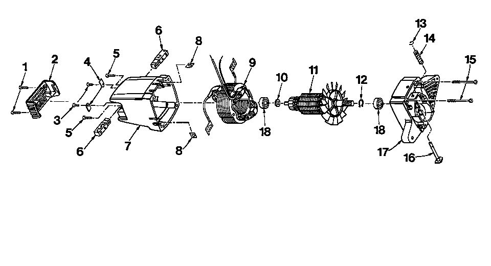 Field and armature assembly