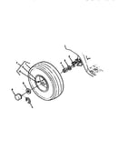Rear wheels and tires