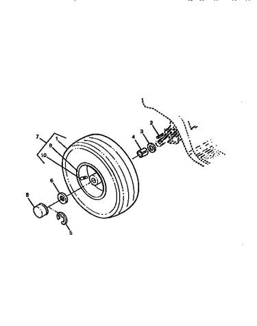 Rear wheels and tires