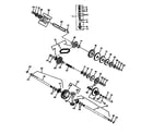 Craftsman 750256050 transaxle shafts and gears diagram