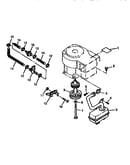 Fuel line,muffler,drive sheave